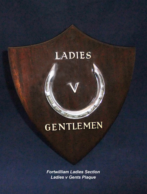 Ladies v Gents Plaque