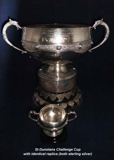 St Dunstans Challenge Cup with replica